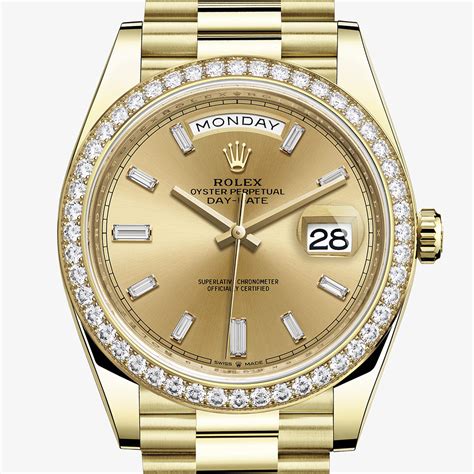 rolex day date 40 in oro|day date 40mm yellow gold.